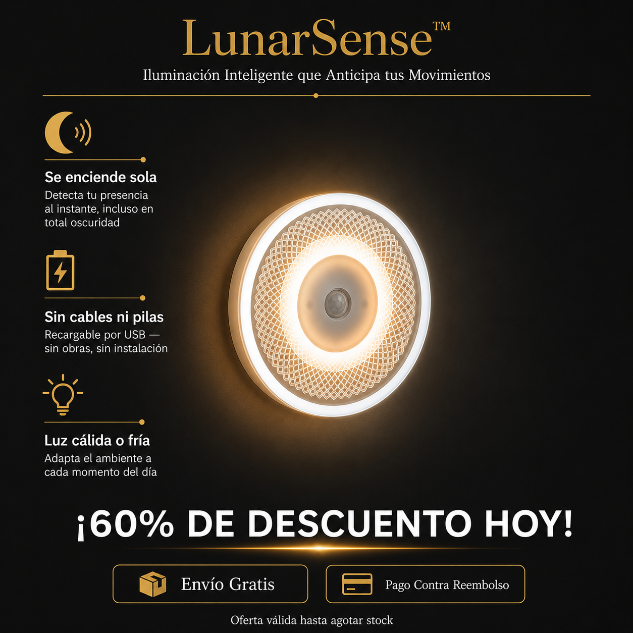 LunarSense™ — Iluminación Inteligente que Anticipa tus Movimientos