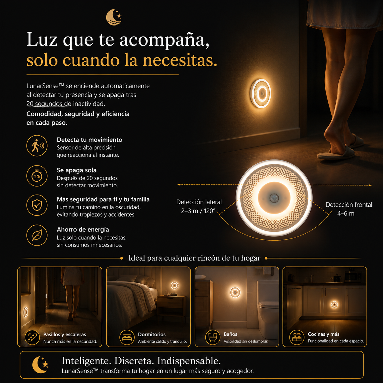 LunarSense™ — Iluminación Inteligente que Anticipa tus Movimientos