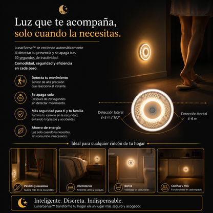 LunarSense™ — Iluminación Inteligente que Anticipa tus Movimientos