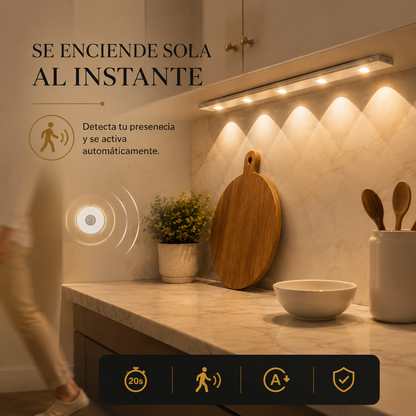 LumiSense™ — Barra LED Inteligente com Sensor de Movimento 60Cm