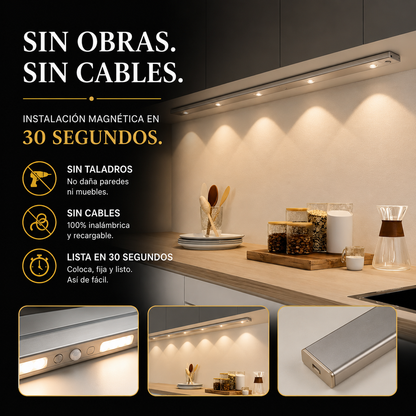 LumiSense™ — Barra LED Inteligente com Sensor de Movimento 60Cm