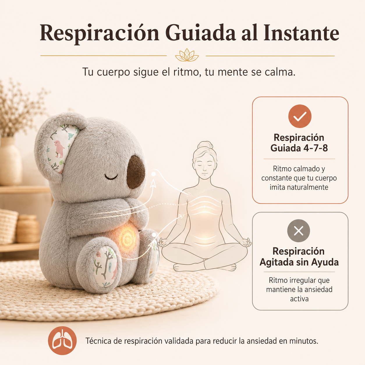 Calmoa™ — Peluche que Respira y Calma tu Ansiedad