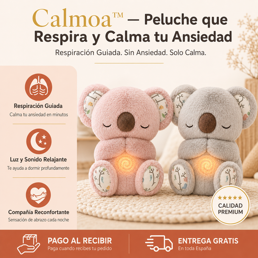 Calmoa™ — Peluche que Respira y Calma tu Ansiedad