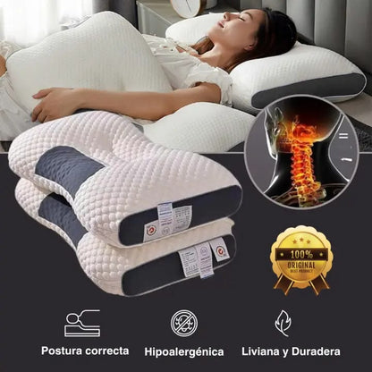 NocteForm™ — Almohada Ortopédica de Soporte Cervical Profundo