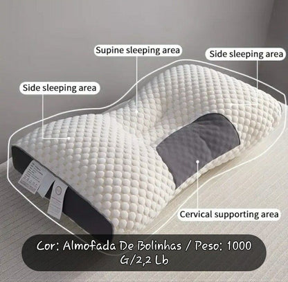 NocteForm™ — Almohada Ortopédica de Soporte Cervical Profundo